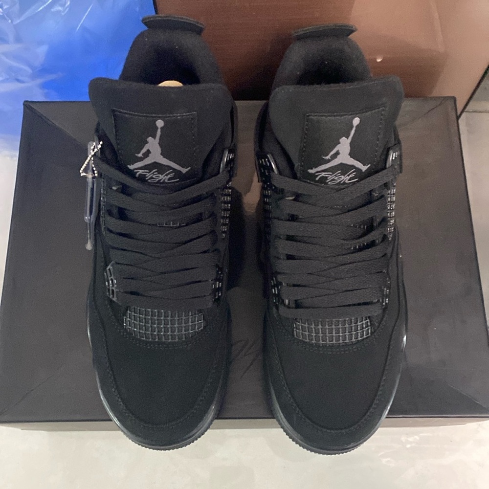 Nike Jordan 4 Retro Black Sneaker Size 8